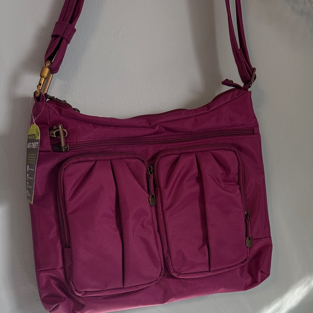 Travelon Plum Crossbody Bag